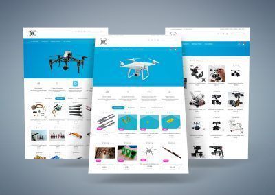 DRON 3D Web Presentation - Graphic Designer